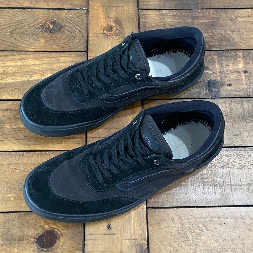 Vans Gilbert Crockett Pro Black Suede Skateboard Shoes Mens 11.5 Low Top Sneaker